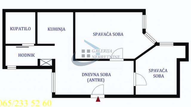 Stan, Dvoiposoban, Prodaja, 44m2, Trg Nikole Pašića, Stari grad, Dečanska