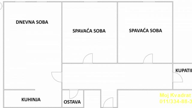 Stan, Dvoiposoban, Prodaja, 57m2, Višnjička Banja, Palilula, Slobodana Jovanovića