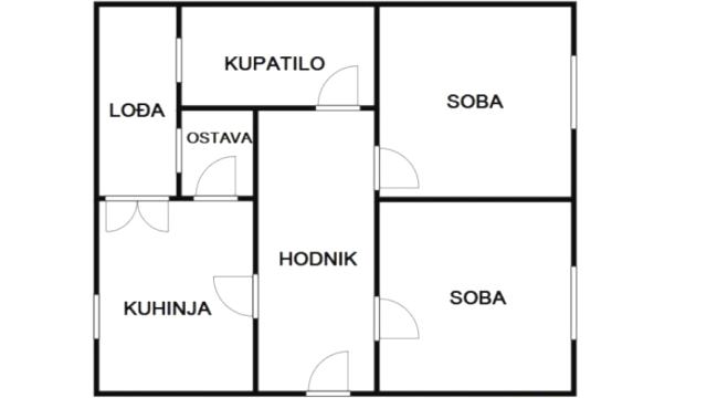 Stan, Dvosoban, Prodaja, 56m2, Cvetni trg, Vračar, Desanke Maksimović