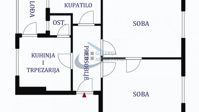 Stan, Dvosoban, Prodaja, 55m2, Krunska, Vračar, Desanke Maksimović