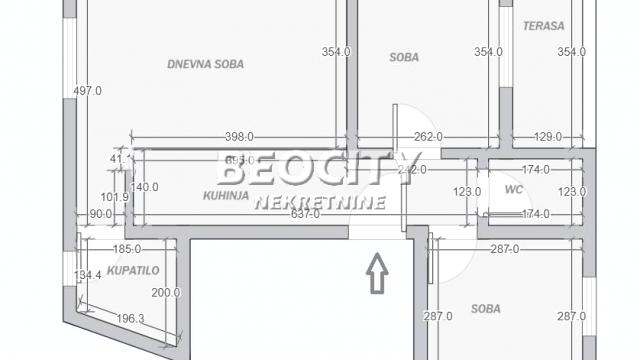 Stan, Dvoiposoban, Prodaja, 57m2, Cvetanova ćuprija, Zvezdara, Zvezdara, Cvetanova ćuprija, , 2.5, 57m2