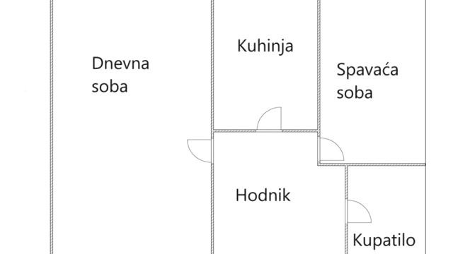 Stan, Jednoiposoban, Prodaja, 45m2, Blok 4 (Politehnička akademija), Novi Beograd, Pariske komune