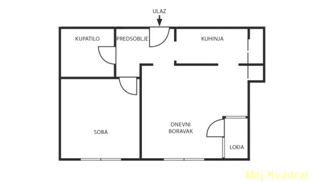 Stan, Dvosoban, Prodaja, 44m2, Dorćol, Stari grad, Žorža Klemansoa