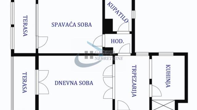 Stan, Dvosoban, Prodaja, 57m2, Retenzija, Zemun, Prve pruge