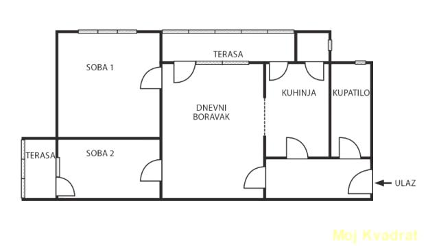 Stan, Dvoiposoban, Prodaja, 65m2, Južni bulevar, Vračar, Sime Igumanova