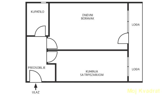 Stan, Jednosoban, Prodaja, 43m2, Karaburma, Palilula, Salvadora Aljendea