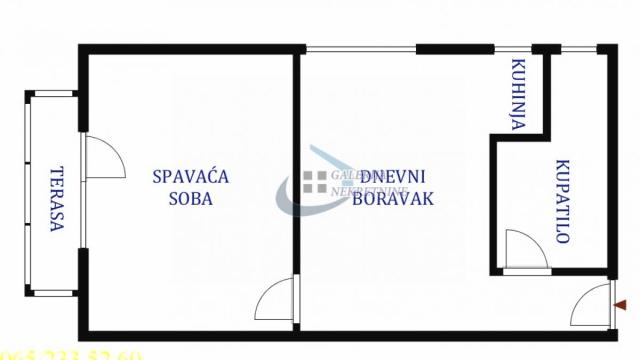 Stan, Jednoiposoban, Prodaja, 38m2, Kanarevo brdo, Rakovica, Borska