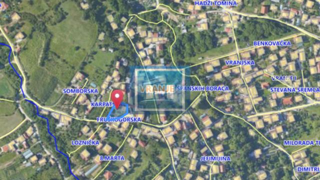 Plac, Prodaja, m2, Sobina, Gradska lokacija, Vranje