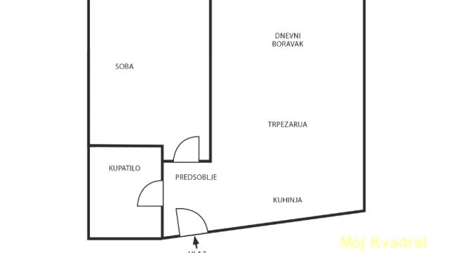 Stan, Dvosoban, Prodaja, 43m2, Vukov Spomenik, Zvezdara, Ruzveltova