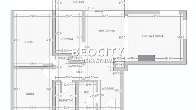Stan, Trosoban, Prodaja, 74m2, Blok 70 (kineski tržni centar), Novi Beograd, Jurija Gagarina