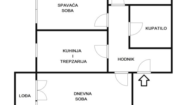 Stan, Troiposoban, Prodaja, 52m2, Autokomanda, Voždovac, Emanuila Jankovića
