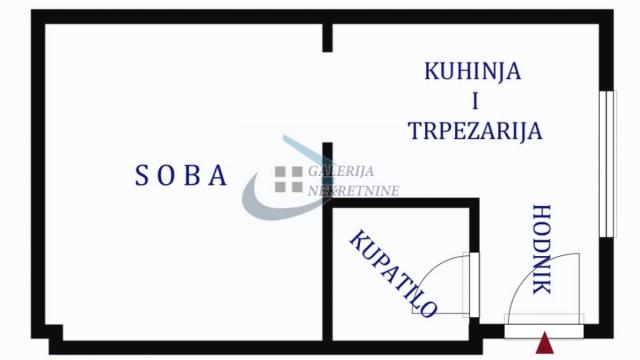 Stan, Garsonjera, Prodaja, 23m2, Čubura, Vračar, Cerska
