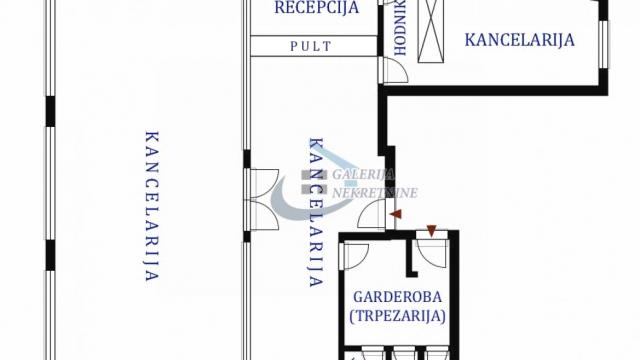 Poslovni prostor, Trosoban, Izdavanje, 190m2, Terazije, Stari grad, Terazije