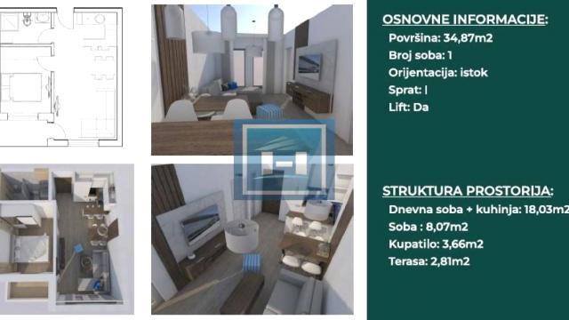 Stan, Jednosoban, Prodaja, 35m2, Aqua park, Gradska lokacija, Jagodina