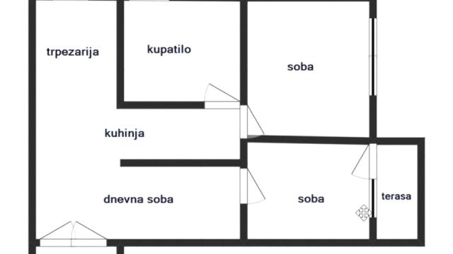 Stan, Dvoiposoban, Prodaja, 62m2, Save Kovačevića, Zemun, Ohridska