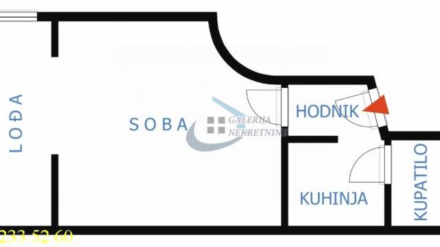 Stan, Jednosoban, Izdavanje, 30m2, Centar, Stari grad, Kosovska