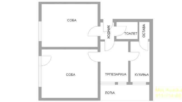 Stan, Dvosoban, Prodaja, 63m2, Tesla, Gradska lokacija, Vršačka