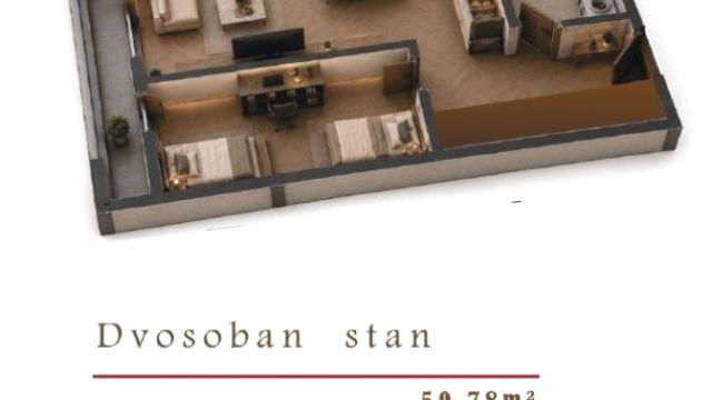 Stan, Dvosoban, Prodaja, 51m2, Cvetkova pijaca, Zvezdara, Beograd