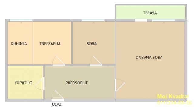 Stan, Jednoiposoban, Prodaja, 55m2, Braće Jerković, Voždovac, Meštrovićeva