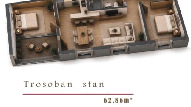 Stan, Trosoban, Prodaja, 63m2, Cvetkova pijaca, Zvezdara, Beograd