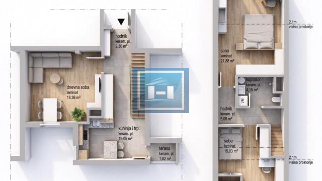 Stan, Dvoiposoban, Prodaja, 83m2, Centar, Gradska lokacija, Jagodina