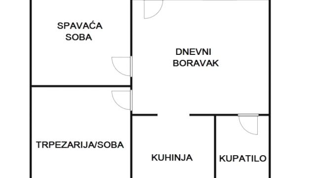 Stan, Trosoban, Prodaja, 56m2, Petlovo brdo, Rakovica, Miladina Petrovića