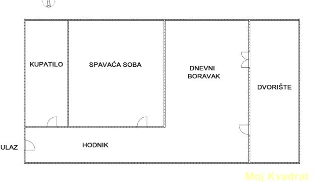 Stan, Dvosoban, Prodaja, 61m2, Olimp, Zvezdara, Fočanska
