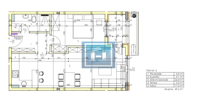 Stan, Jednosoban, Prodaja, 49m2, Vašarište, Gradska lokacija, Jagodina