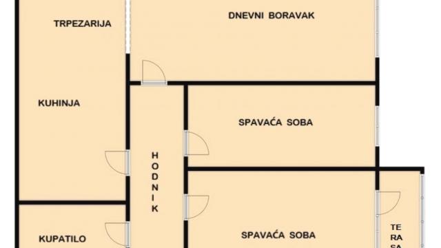 Stan, Dvoiposoban, Prodaja, 57m2, Karaburma, Palilula, Mirijevski bulevar