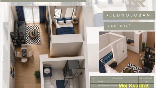 Stan, Dvosoban, Prodaja, 40m2, Ćukovac, Zemun, Dobanovačka