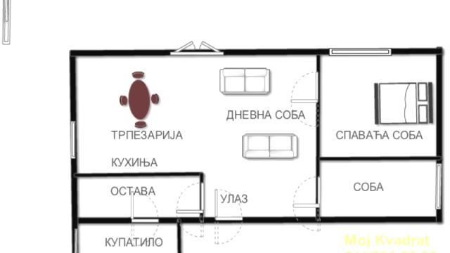 Stan, Dvosoban, Prodaja, 46m2, Višnjica, Palilula, Nova 114
