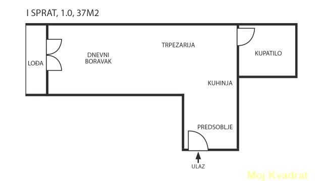 Stan, Jednosoban, Prodaja, 37m2, Cvetkova pijaca, Zvezdara, Beograd