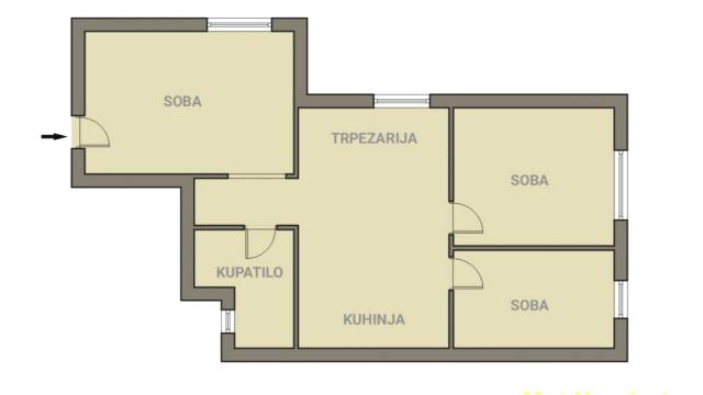 Stan, Petosoban, Prodaja, 88m2, Botanička bašta, Palilula, Bulevar despota Stefana
