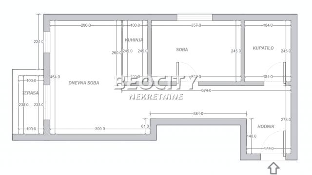 Stan, Jednoiposoban, Prodaja, 45m2, Mirijevo, Zvezdara, Vitezova Karađorđeve zvezde