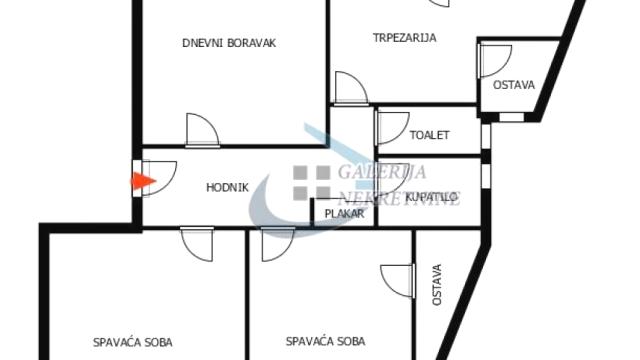 Stan, četvorosoban, Izdavanje, 88m2, Dorćol, Stari grad, Cara Uroša