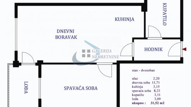 Stan, Dvosoban, Prodaja, 32m2, Novi Železnik, Čukarica, Velisava Vulovića