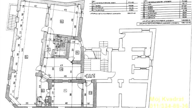 Poslovni prostor, Dvosoban, Izdavanje, 155m2, Tašmajdan, Palilula, Miročka