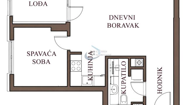 Stan, Jednoiposoban, Prodaja, 45m2, Bežanijska kosa 1, Novi Beograd, Smolućska