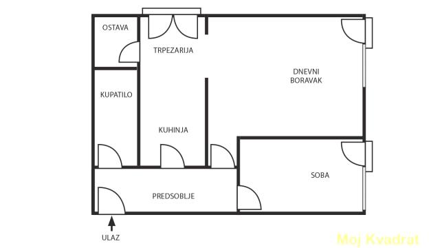 Stan, Dvosoban, Prodaja, 49m2, Centar, Palilula, Bulevar despota Stefana