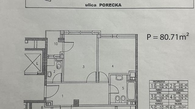 Stan, četvorosoban, Prodaja, 81m2, Botanička bašta, Palilula, Porecka