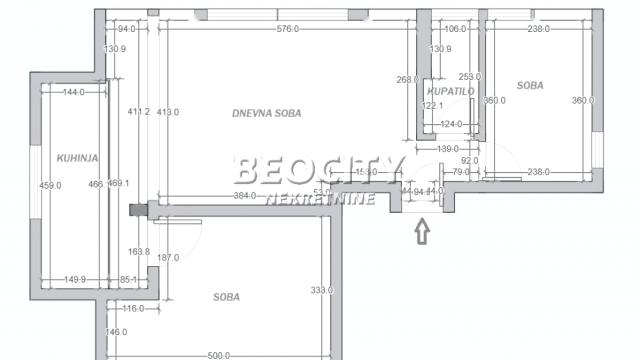 Stan, Dvoiposoban, Prodaja, 47m2, Karaburma, Palilula, Pera Ćetkovića