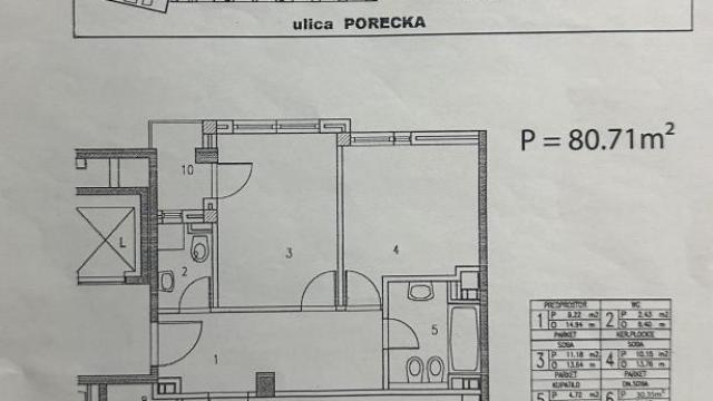 Stan, četvorosoban, Prodaja, 81m2, Profesorska kolonija, Palilula, Porečka