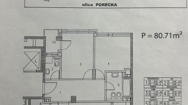 Stan, četvorosoban, Prodaja, 81m2, Profesorska kolonija, Palilula, Porečka