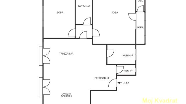 Stan, Trosoban, Prodaja, 96m2, Cvetni trg, Vračar, Svetozara Markovića