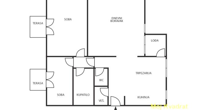 Stan, Trosoban, Prodaja, 80m2, Dorćol, Stari grad, Gospodar Jovanova