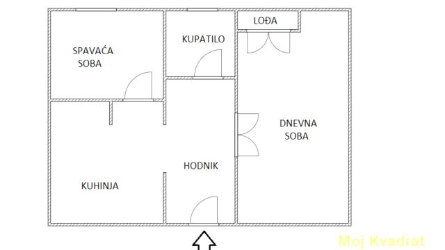 Stan, Dvosoban, Prodaja, 44m2, Lekino brdo, Voždovac, Petrovaradinska