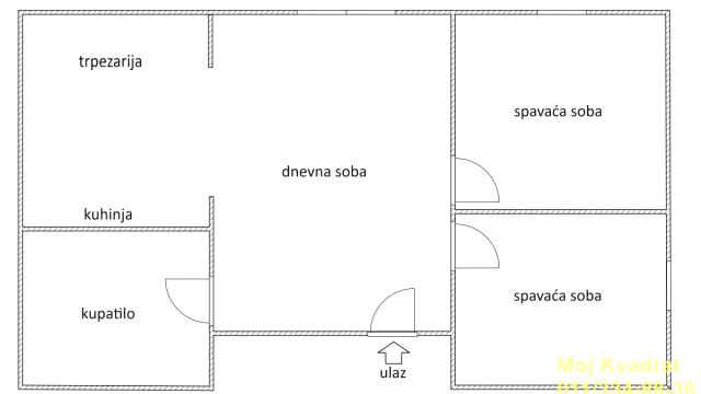 Stan, Dvoiposoban, Prodaja, 48m2, Hram svetog Save, Vračar, Borislava Pekića